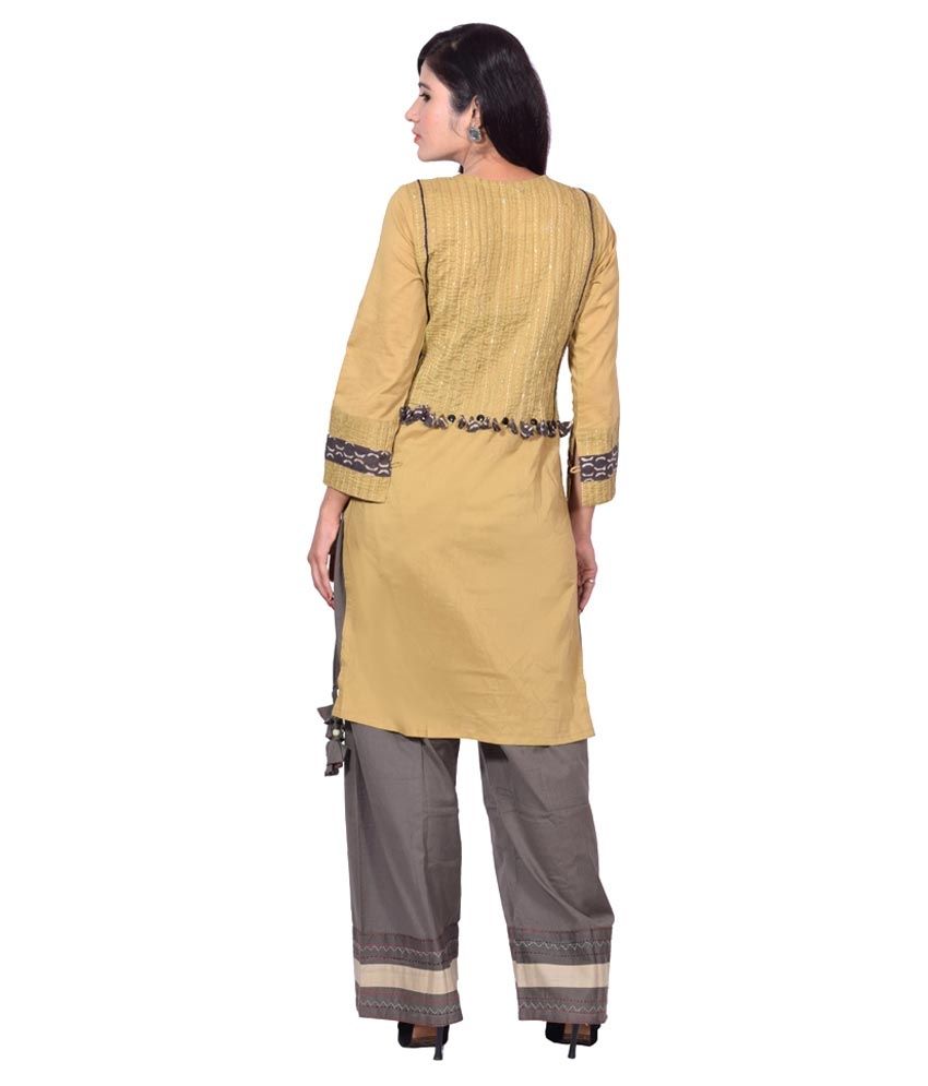 mzuri-sana-brown-cotton-kurti-buy-mzuri-sana-brown-cotton-kurti