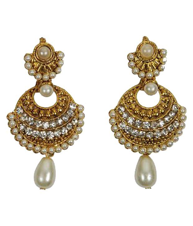 Rashi Jewellery Gold Hanging Earrings - Buy Rashi Jewellery Gold ...