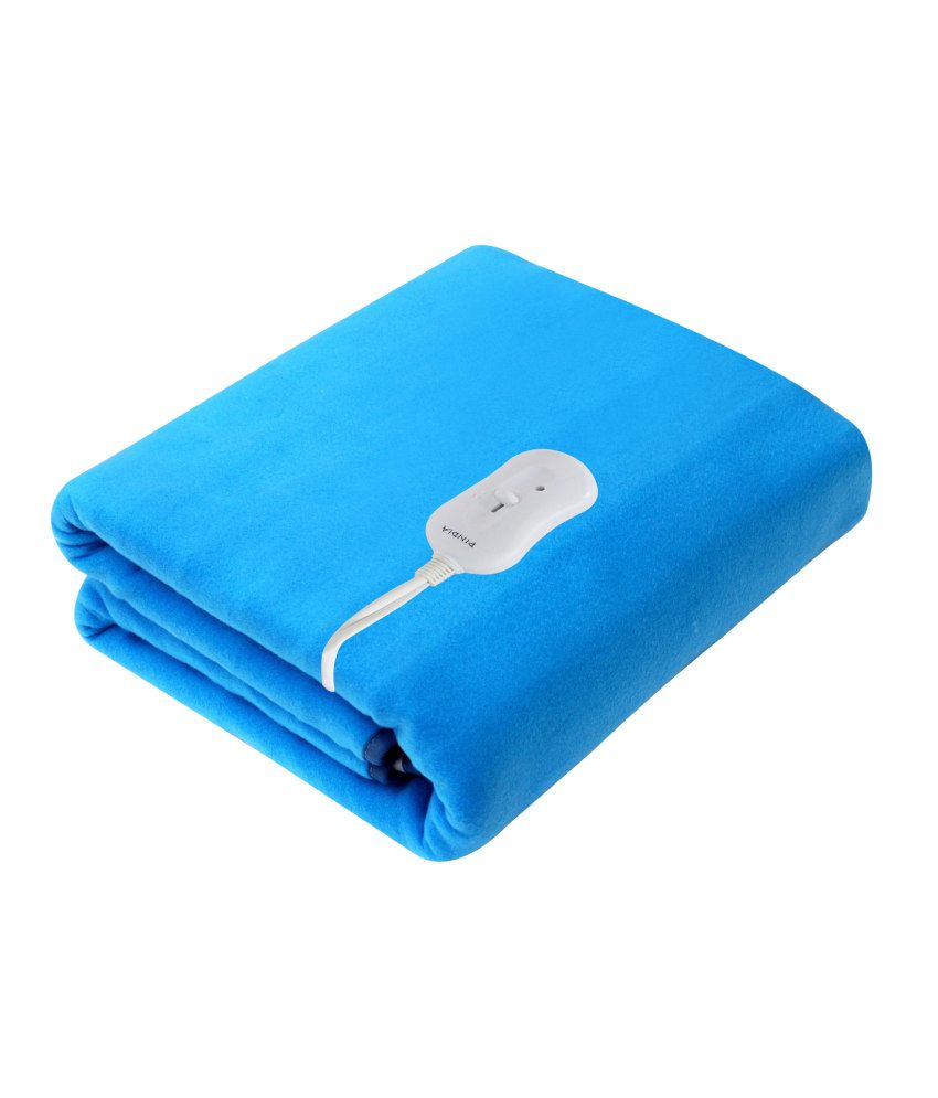     			Pindia Single Bed Heating Electric Blanket Polar Fleece - 150 X 80 Cm Sky Blue