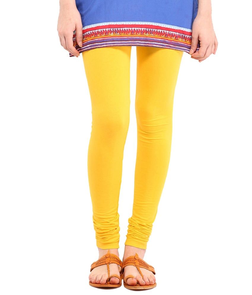 Shivani Enterprises Yellow Cotton Leggings Price in India - Buy Shivani ...