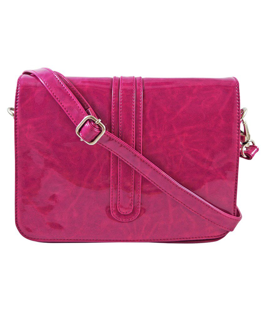 Abhay Enterprises Pvt Ltd Pink Faux Leather Sling Bag - Buy Abhay ...