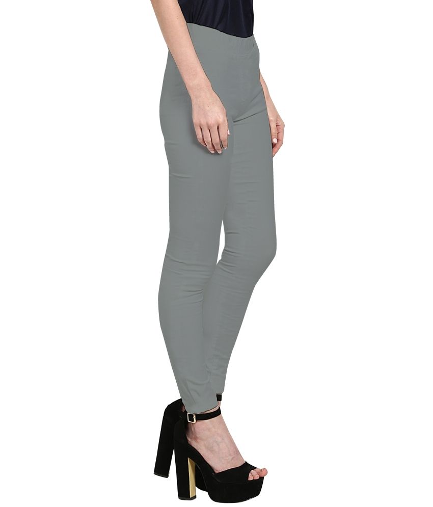 Advana Gray Cotton Leggings Price in India Buy Advana Gray Cotton