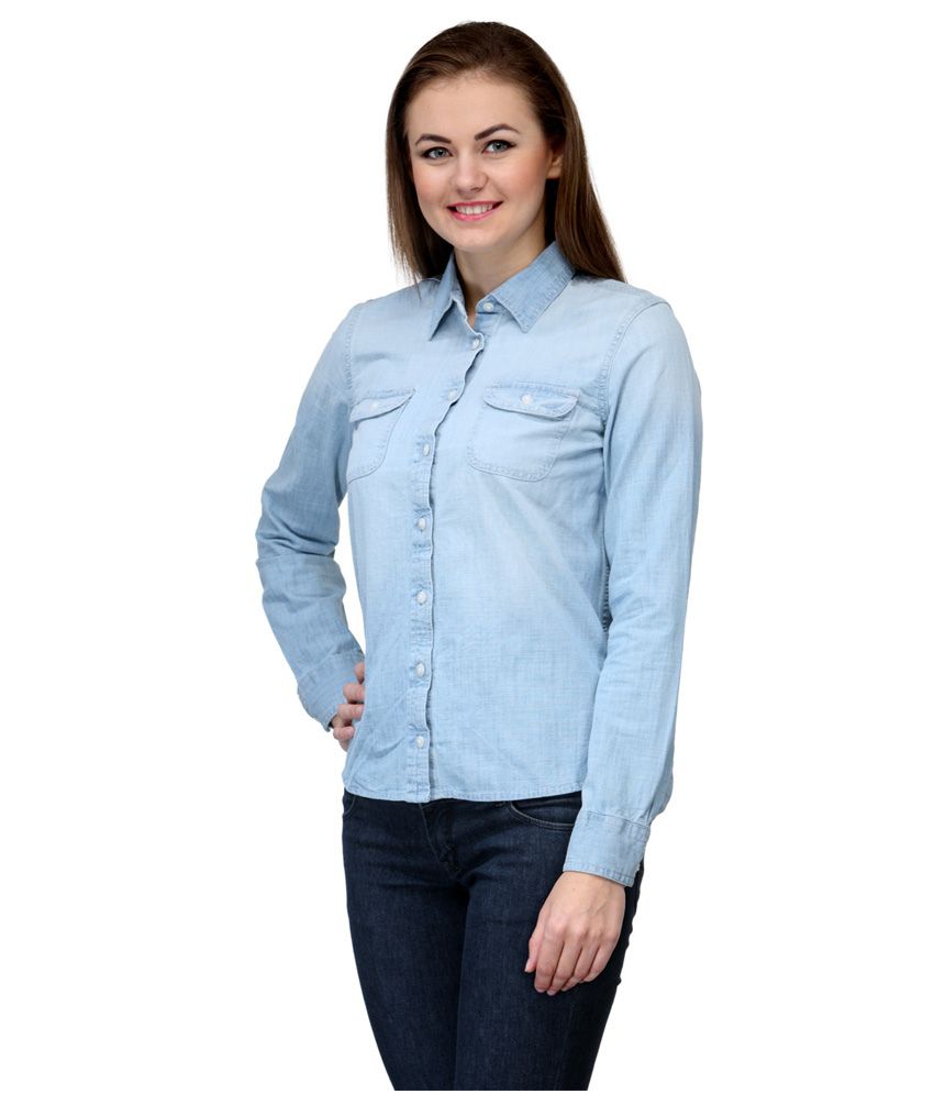 Buy Kiosha Blue Denim Shirts Online at Best Prices in India - Snapdeal