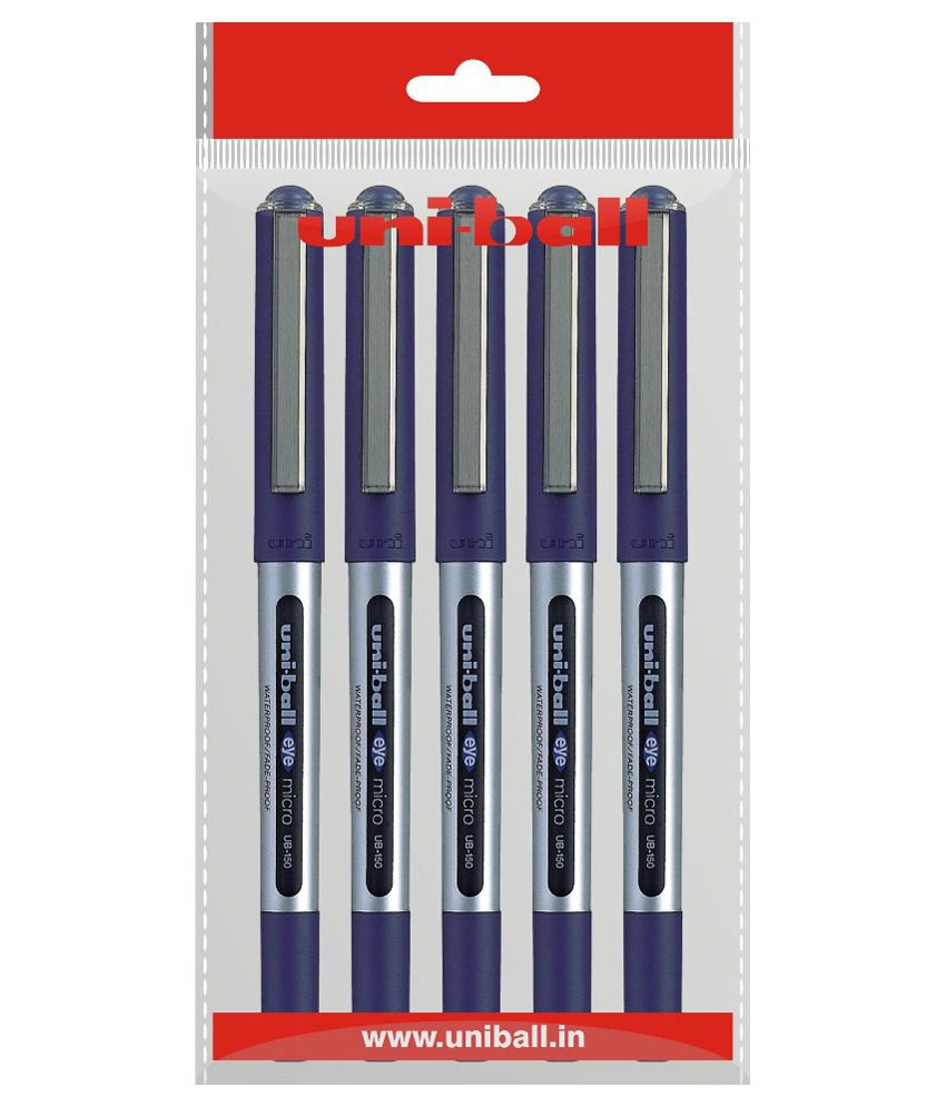     			Uniball Eye Blue Roller Ball Pen - Pack of 5
