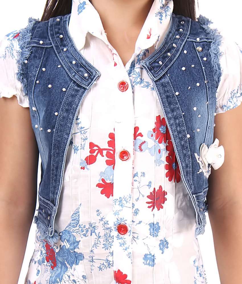 jeans top for girl snapdeal