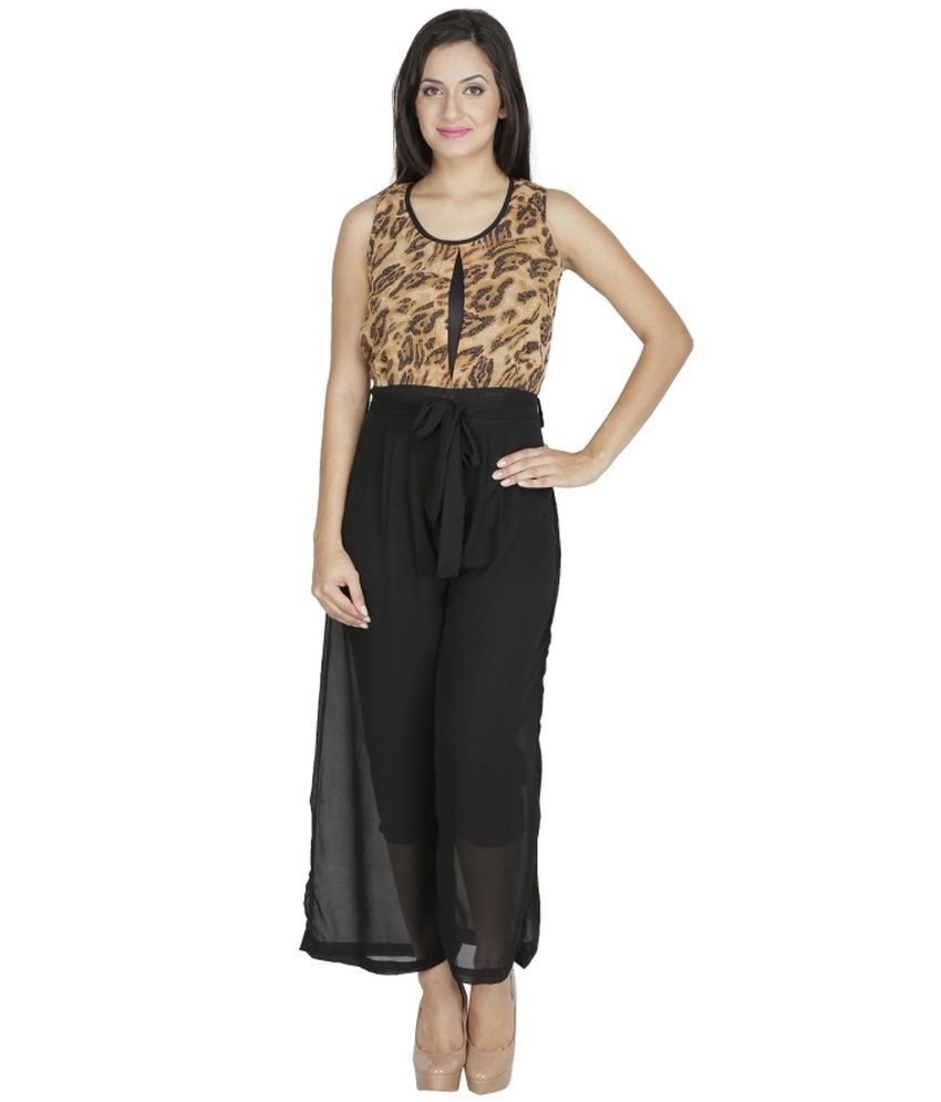 Mayra Brown Polyester Jumpsuits Buy Mayra Brown Polyester Jumpsuits