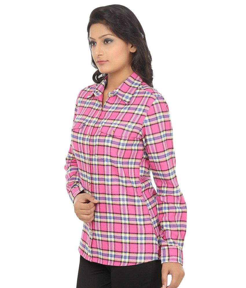 ladies chequered shirt