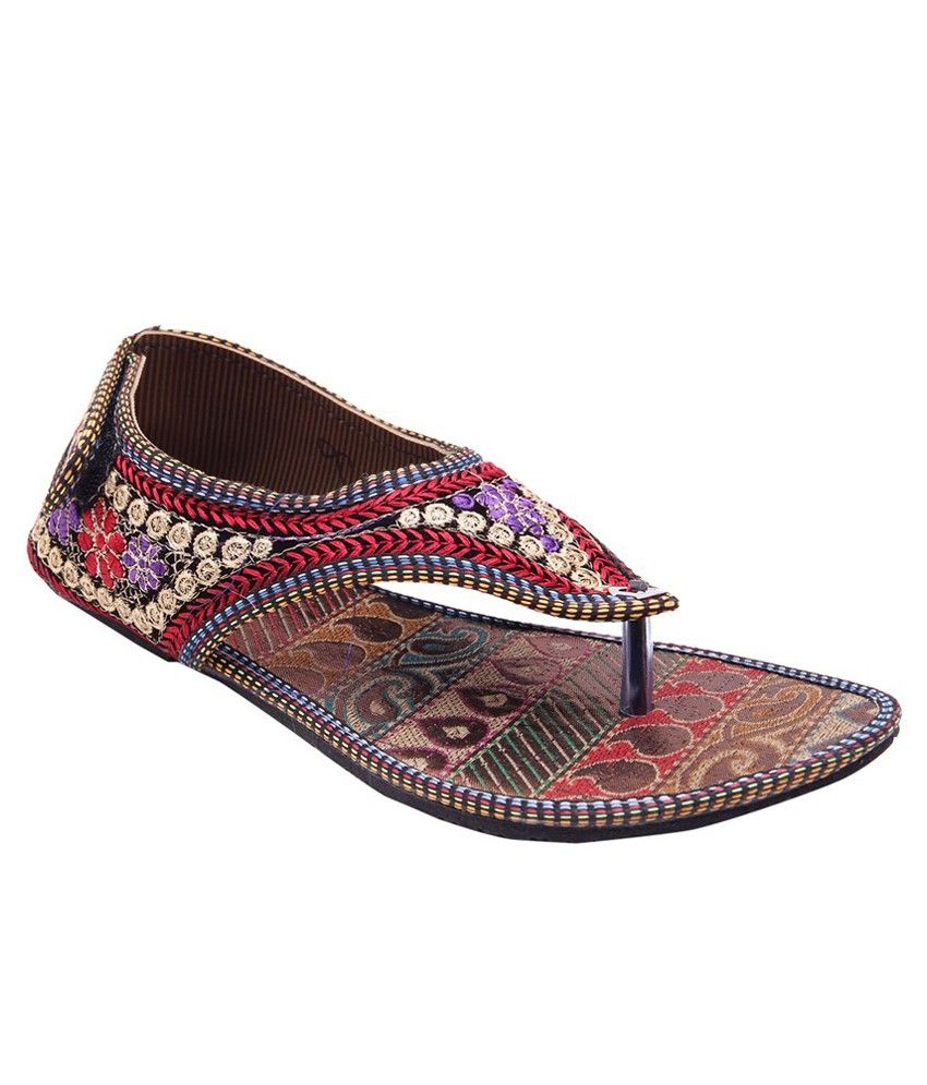 multicolor sandals flat