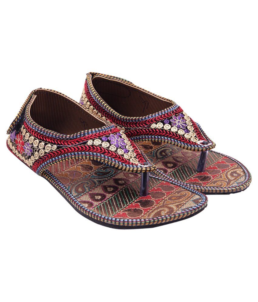 multicolor sandals flat