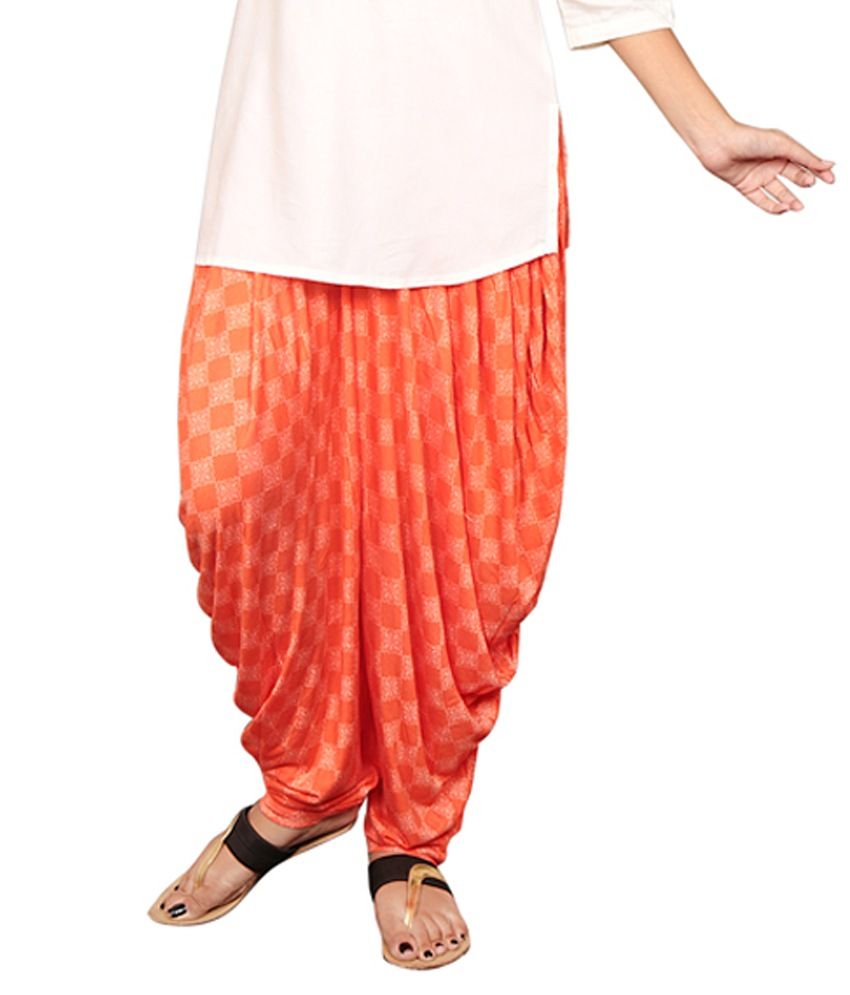 Orange dhoti pants Clearance