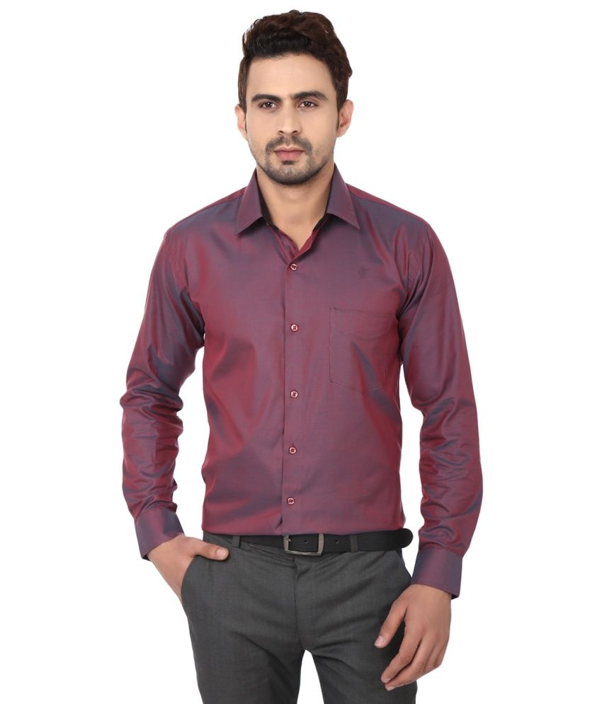 Glory Maroon Casual Shirt - Buy Glory 