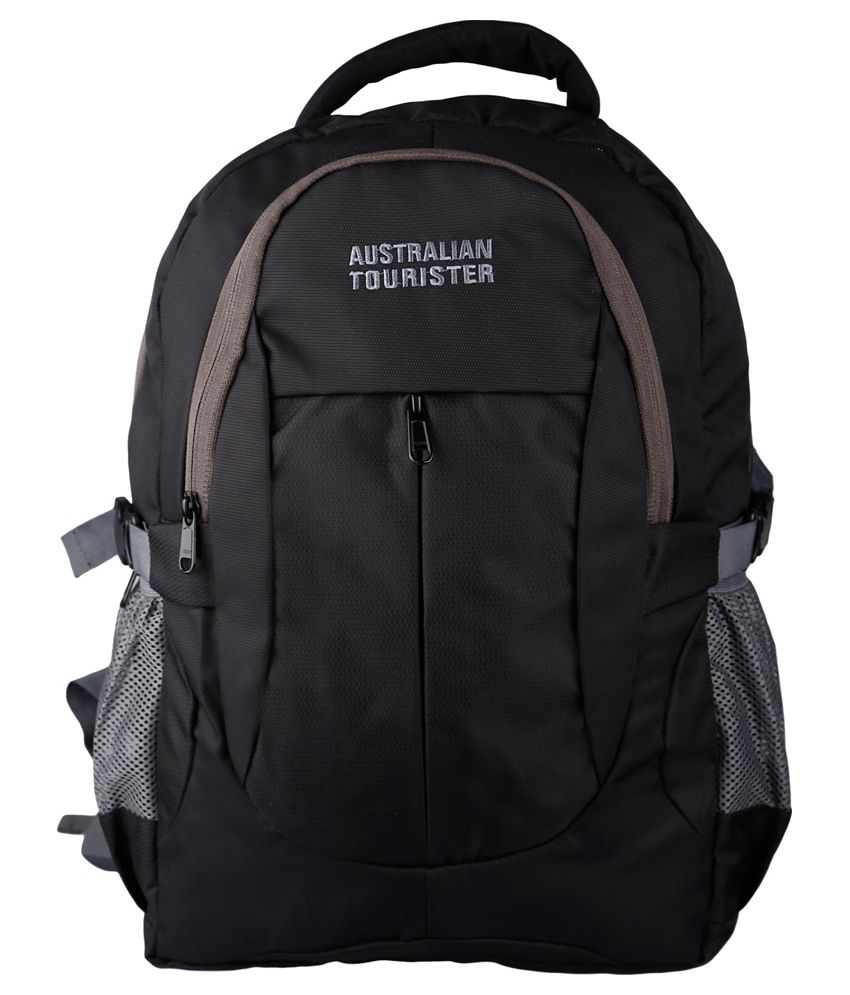 Australian Tourister Black Polyester Backpack Buy Australian
