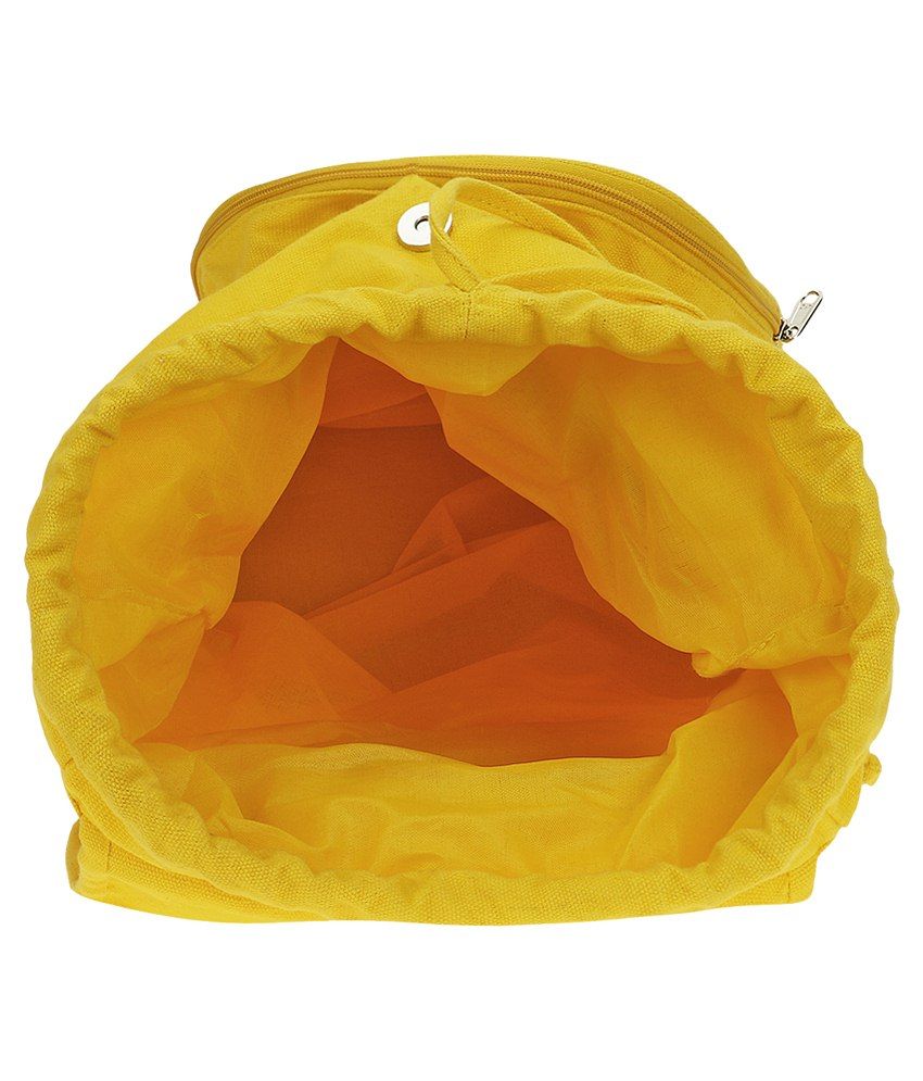 Benicia Yellow Canvas Backpack Buy Benicia Yellow Canvas Backpack Online at Low Price Snapdeal