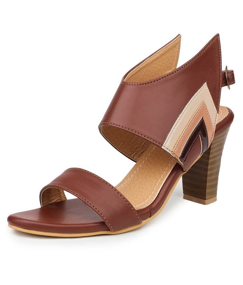 brown block heels wide fit