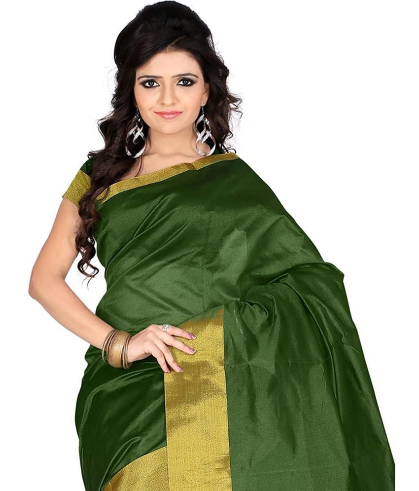Roopkala Silks And Sarees Green Cotton Saree Buy Roopkala Silks And