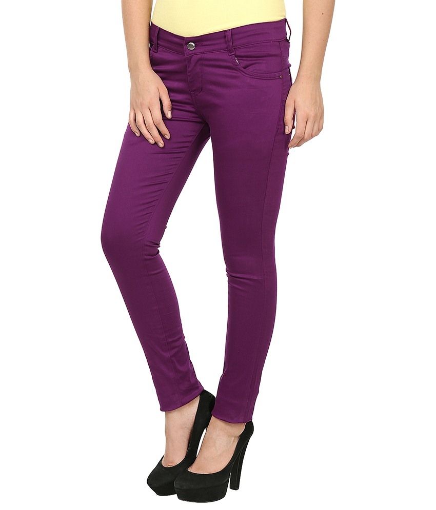 Forever19 Purple Cotton Jeans Buy Forever19 Purple Cotton Jeans