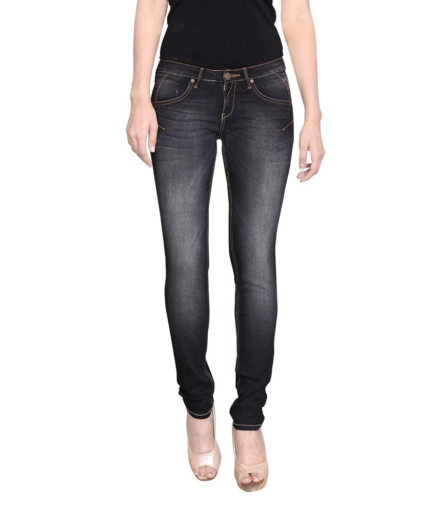 Buy King \u0026 I Black Cotton Jeans Online 