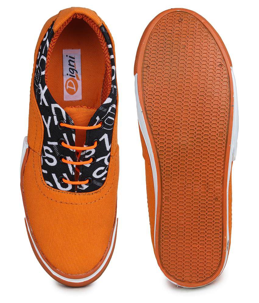 Digni Orange Canvas Shoes - Buy Digni Orange Canvas Shoes Online at ...