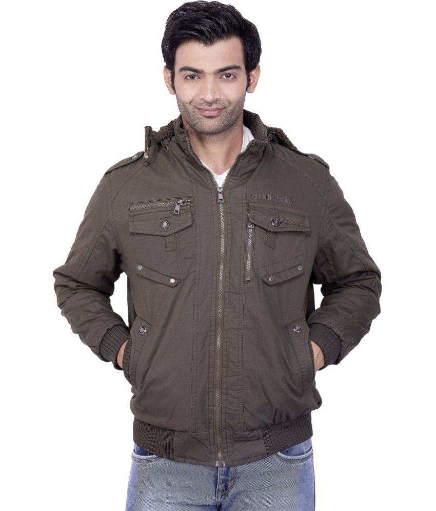RK Fashion Club Brown Full Sleeves Leather Casual Jacket - Buy RK ...