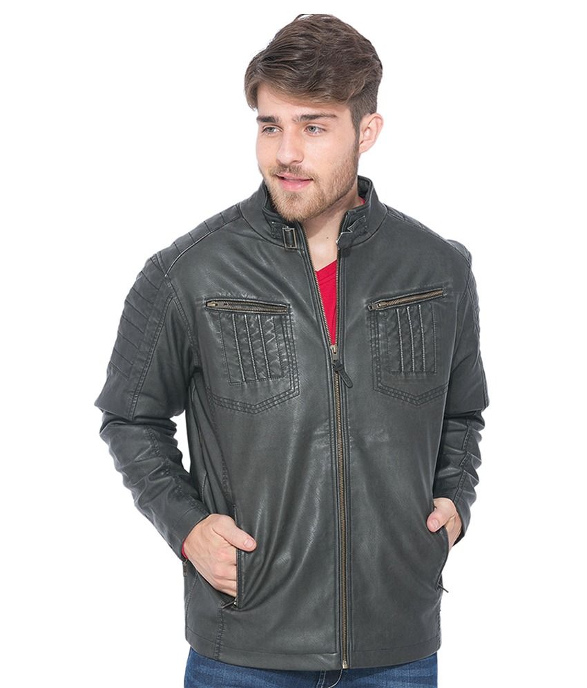 Status Quo Grey Solid Bombar Jacket Buy Status Quo Grey