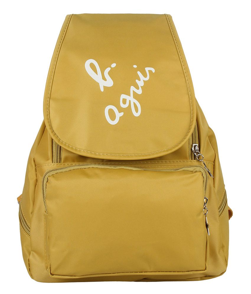 Agnis B Voyage Yellow Canvas Backpack Buy Agnis B Voyage Yellow Canvas Backpack Online at Low