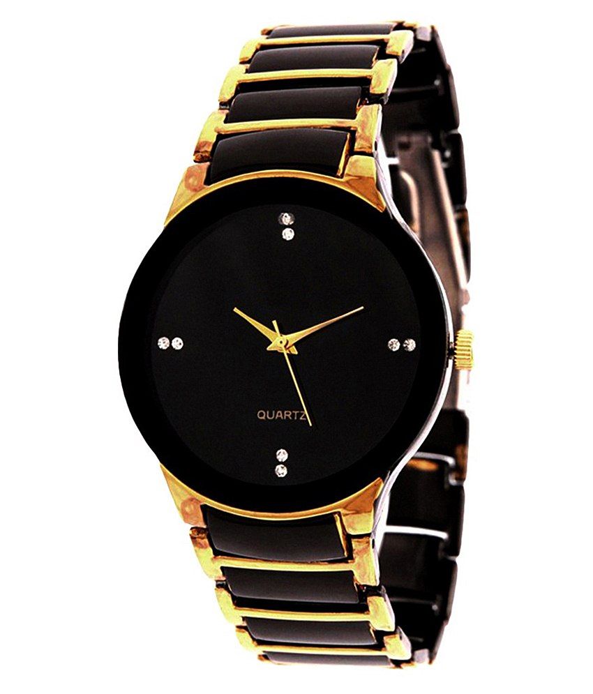 AF Radd Round Black Golden PartyWedding Watch For Men Buy AF Radd