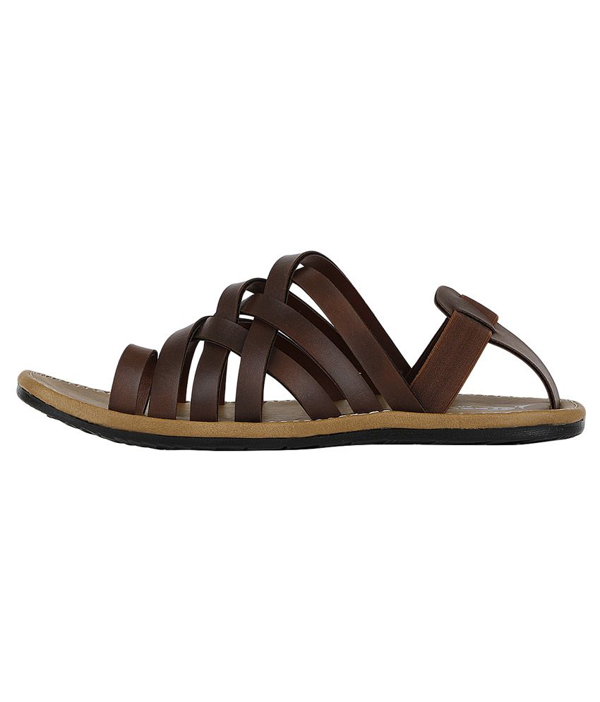 Buy Kraasa Brown Sandals Online at Best 