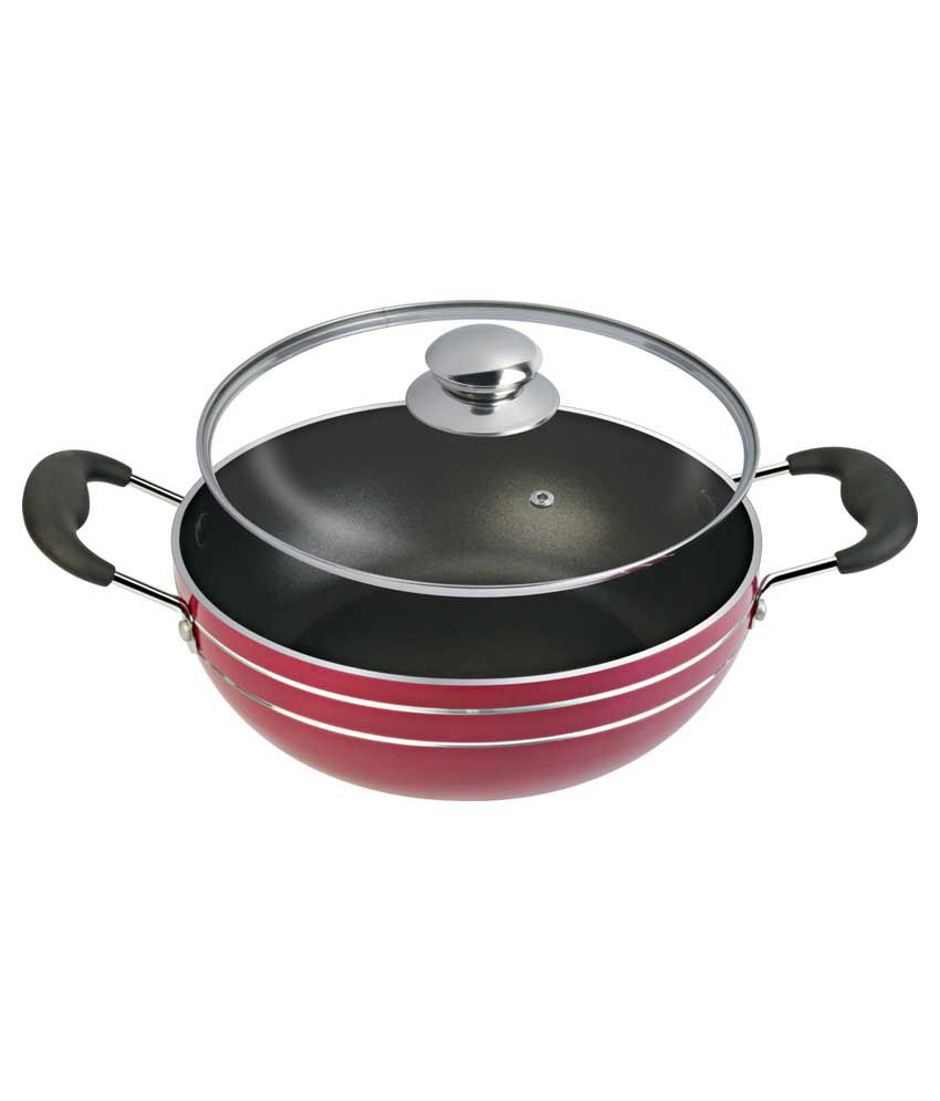     			Sheffield Classic Non-stick Kadai With Lid - Brown