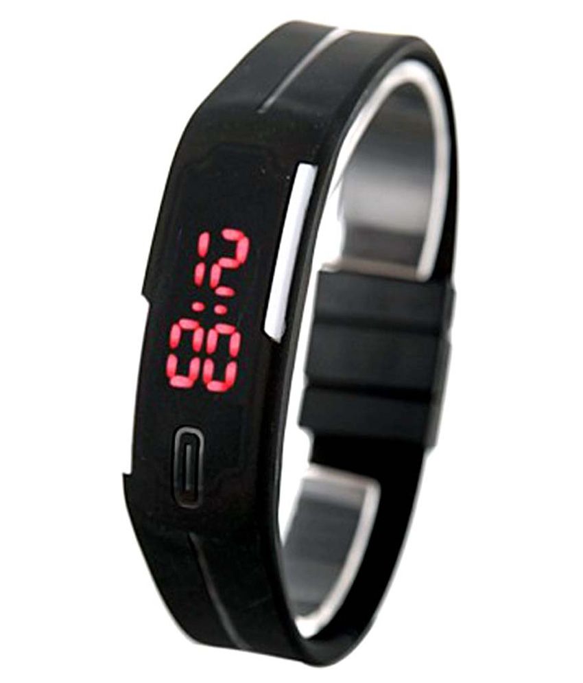 Fimex Black Digital Band watch For boys Price in India Buy Fimex Black