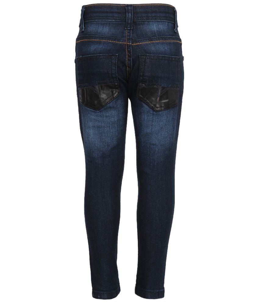 Navy Blue Regular Fit Jeans 