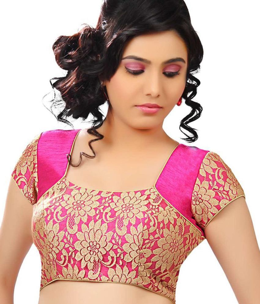 Vandv Pink Net Blouses - Buy Vandv Pink Net Blouses Online at Low Price ...