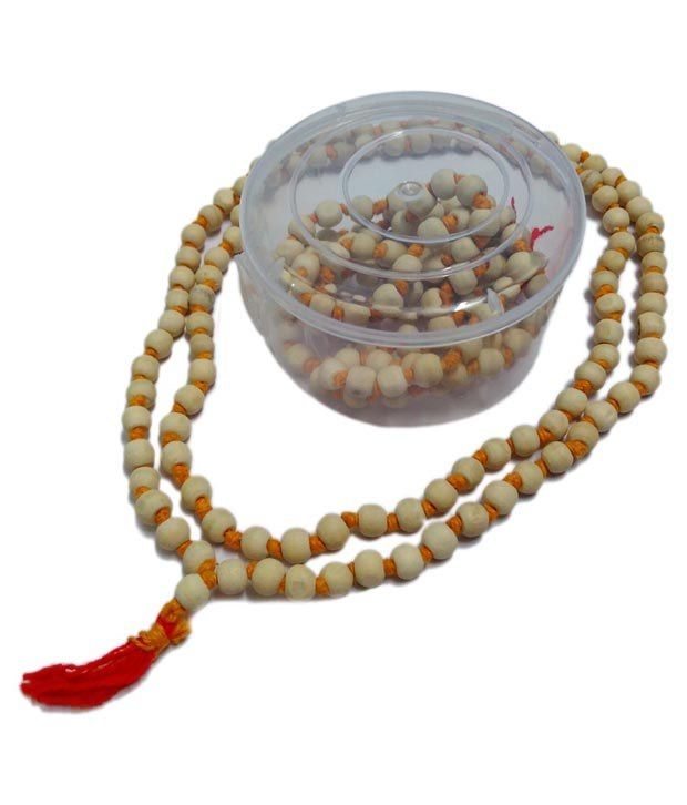     			Bhagwati Beige Tulsi Mala