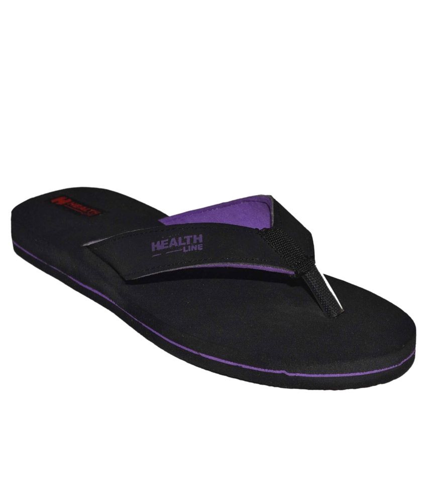 Health Line Purple Flip Flops Price in India- Buy Health Line Purple ...