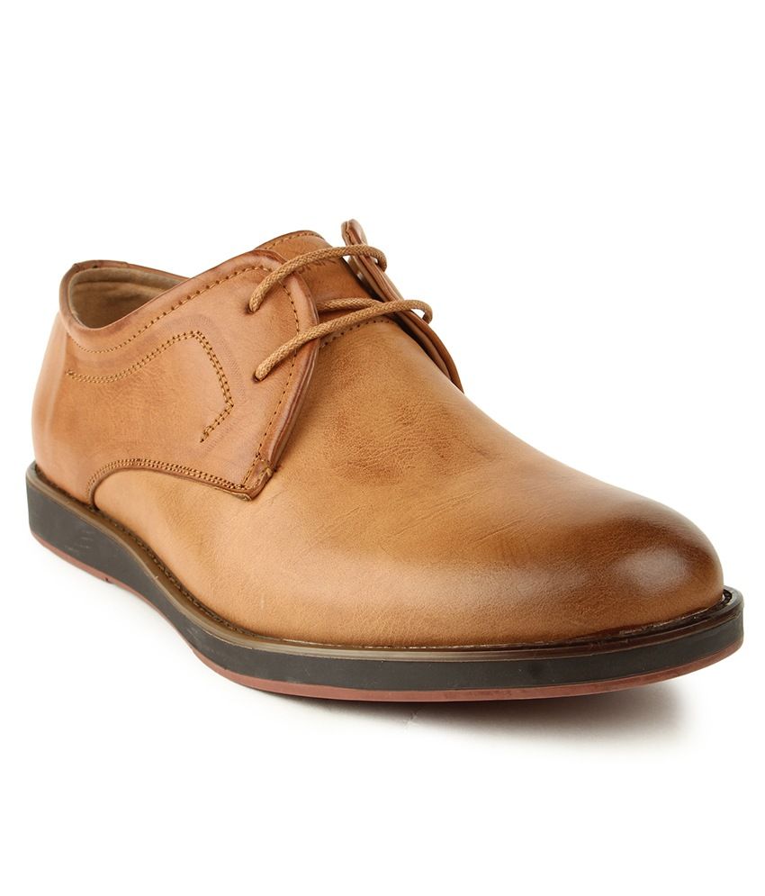 Spunk Tan Formal Shoes Price in India 