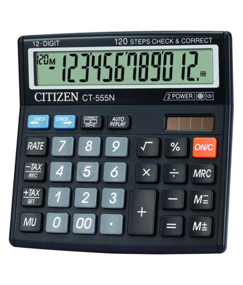     			Citizen 555N Black Basic Calculator Set Of 2
