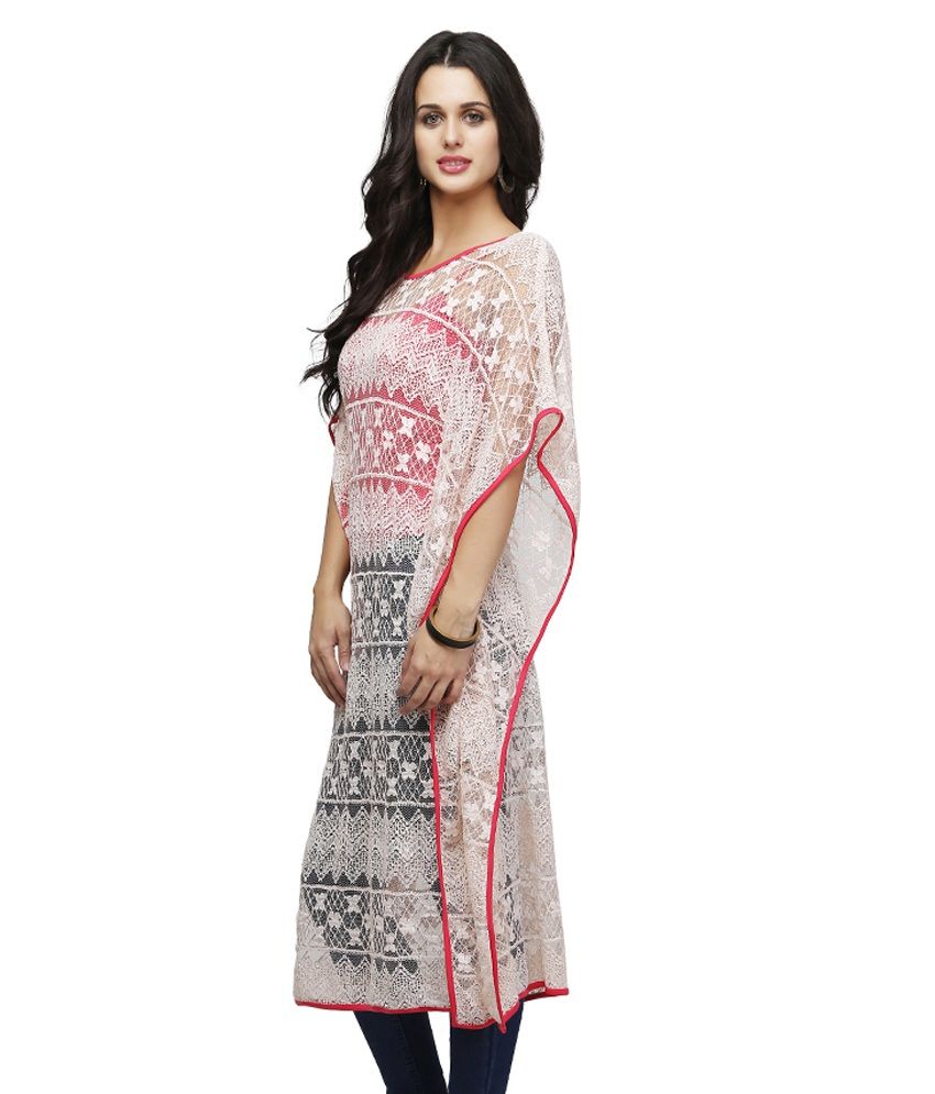 Buy Ojjasvi White Cotton Kaftans Online at Best Prices in India Snapdeal