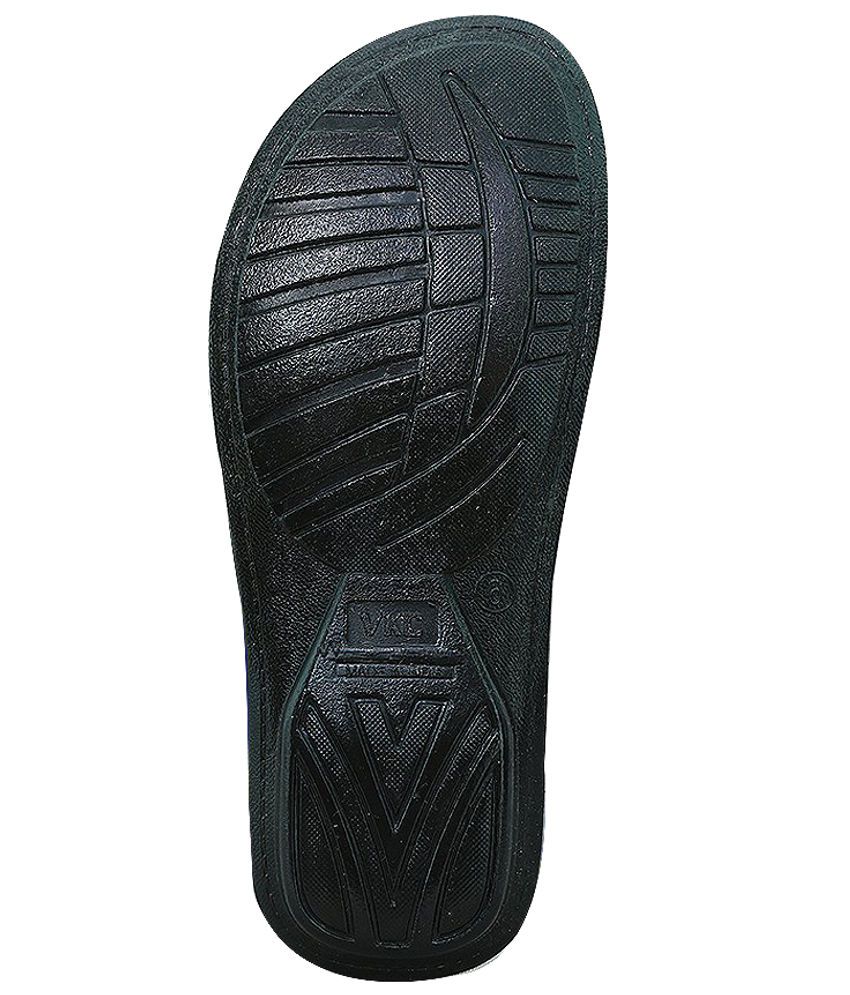 VKC Stylish Black Slippers Price in India- Buy VKC Stylish Black ...