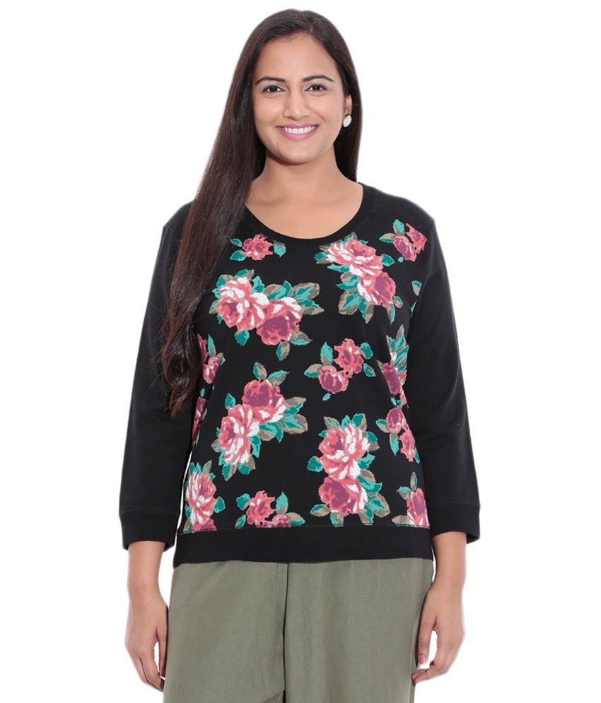 pink floral sweatshirt