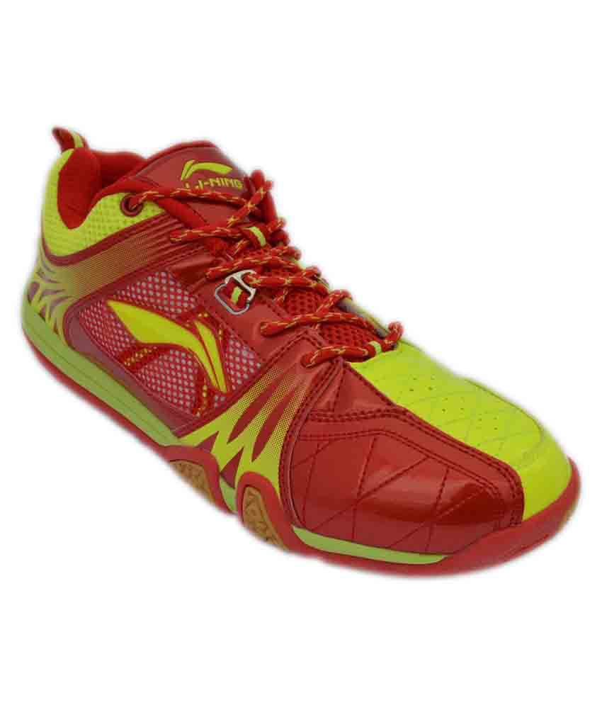 Li-Ning Red Badminton Sports Shoes - Buy Li-Ning Red Badminton Sports ...