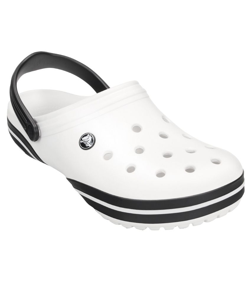 Crocs Crocband-X Relaxed Fit White Clog Shoes - Buy Crocs Crocband-X ...