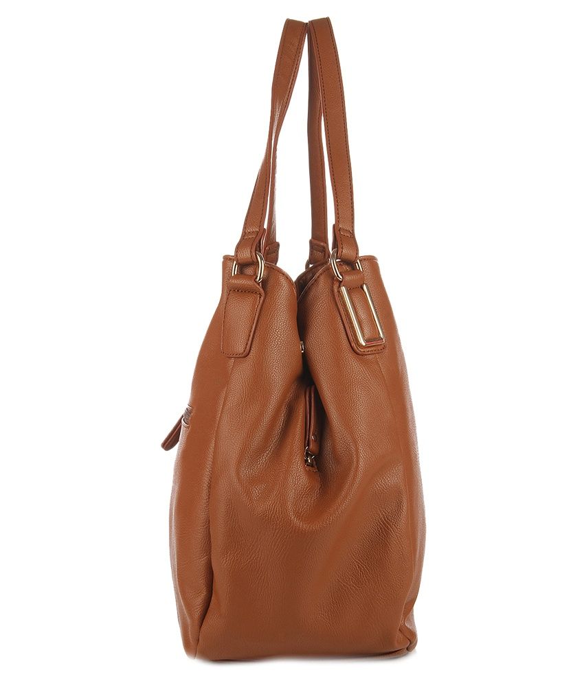 Caprese Amelia Tote Large Saddle Brown - Buy Caprese ...