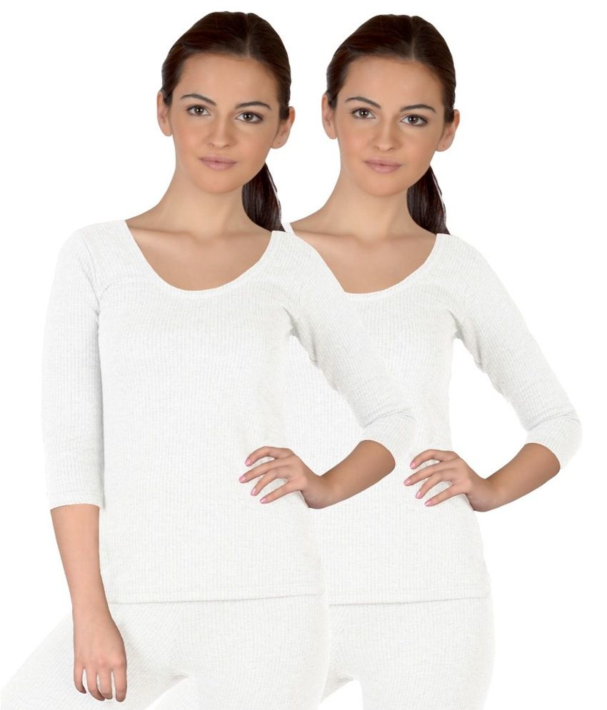     			Selfcare Set Of 2 Girls Full Sleeve Thermal Top