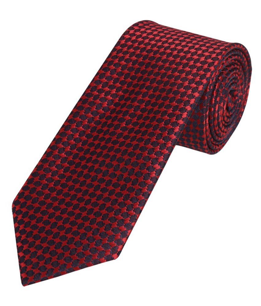 Park Avenue Maroon Polyester Formal Broad Tie: Buy Online at Low Price ...