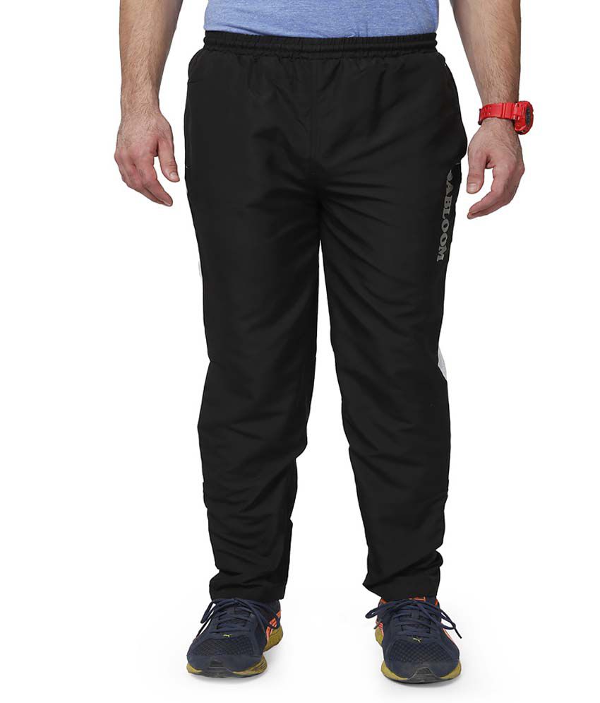 Abloom Black Polyester Trackpant - Buy Abloom Black Polyester Trackpant ...