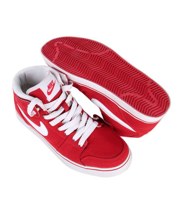 nike red shoes high ankle
