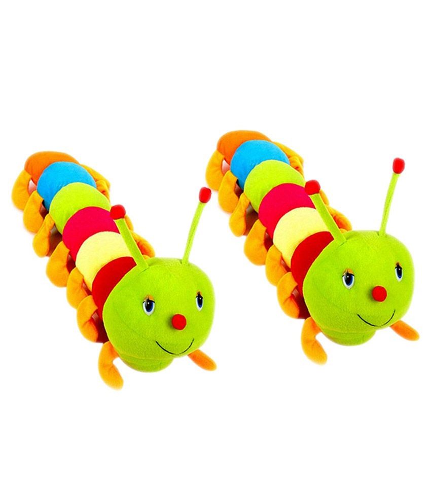 multi colored stuffed caterpillar