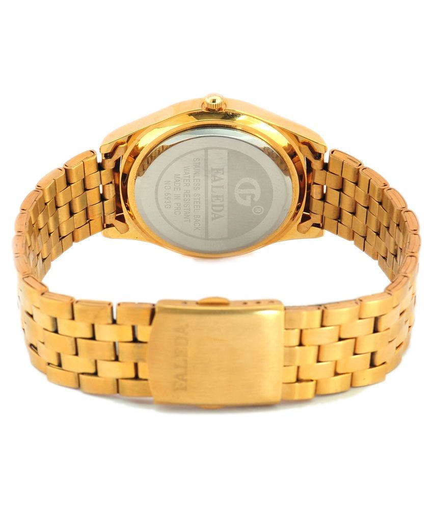 Faleda Golden Analog Watch Buy Faleda Golden Analog Watch Online At Best Prices In India On Snapdeal
