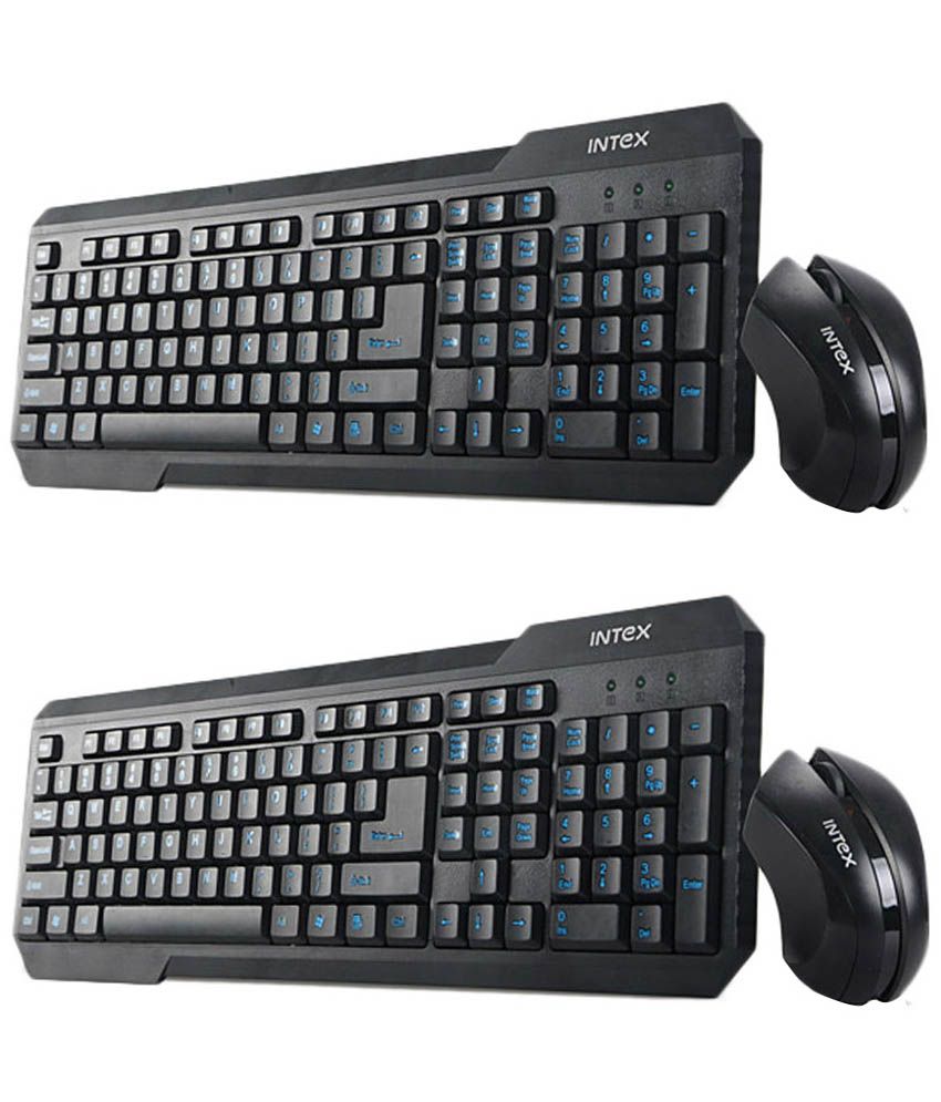 Intex DUO312 USB Keyboard & Mouse (2 keyboards and 2 mouse combo pack