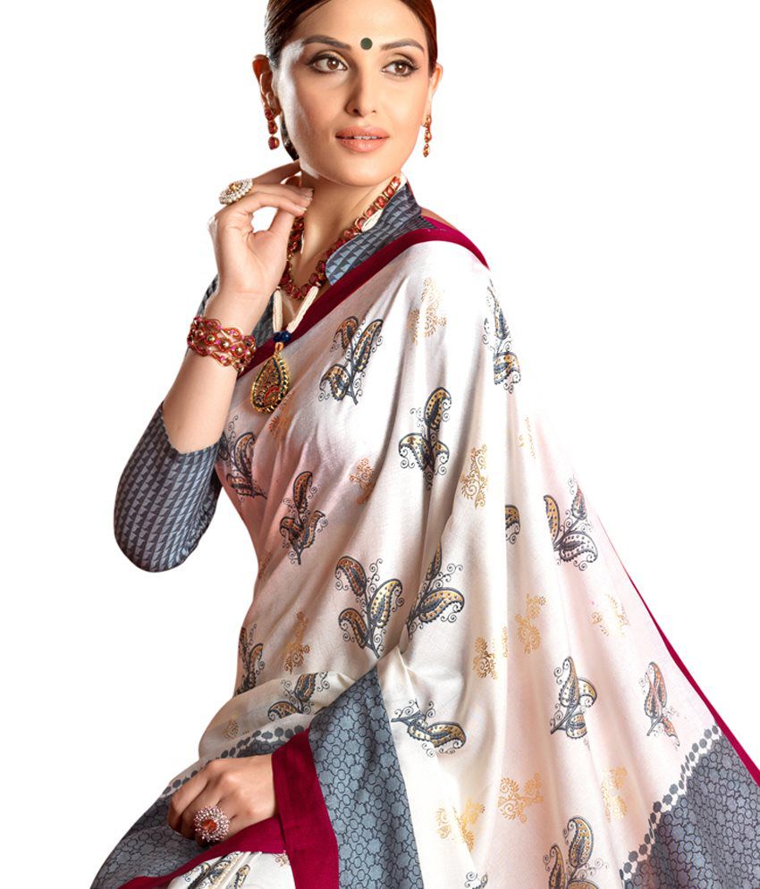 Jiya Multi Bhagalpuri Silk Saree Buy Jiya Multi Bhagalpuri Silk Saree Online At Low Price