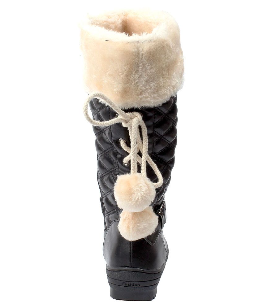black flat cowboy boots